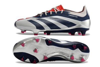Adidas Predator Accuracy Elite FG Football Boots - Silver/Blue/Red
