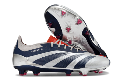 Adidas Predator Accuracy Elite FG Football Boots - Silver/Blue/Red