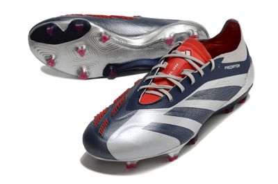 Adidas Predator Accuracy Elite FG Football Boots - Silver/Blue/Red