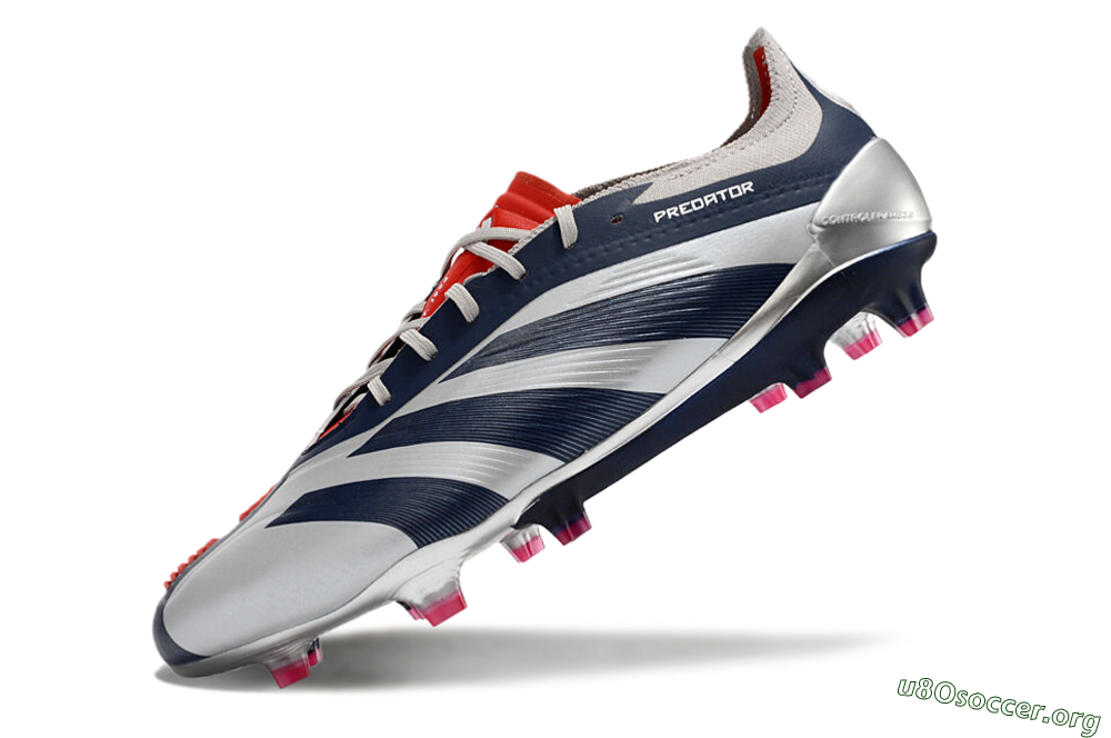 Adidas Predator Accuracy Elite FG Football Boots - Silver/Blue/Red 5