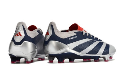 Adidas Predator Accuracy Elite FG Football Boots - Silver/Blue/Red