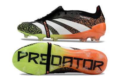 Adidas Predator Elite Foldover Tongue FG Football Boots - Black/White/Green