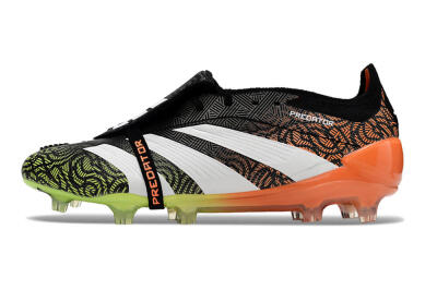 Adidas Predator Elite Foldover Tongue FG Football Boots - Black/White/Green