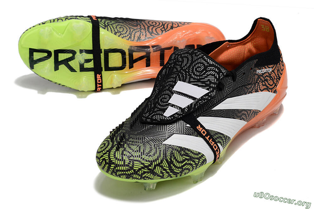 Adidas Predator Elite Foldover Tongue FG Football Boots - Black/White/Green 0