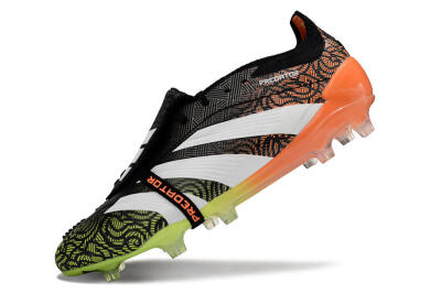 Adidas Predator Elite Foldover Tongue FG Football Boots - Black/White/Green