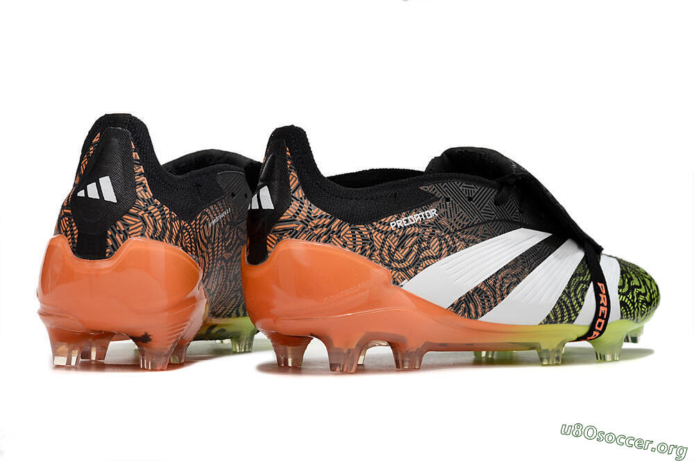 Adidas Predator Elite Foldover Tongue FG Football Boots - Black/White/Green 6
