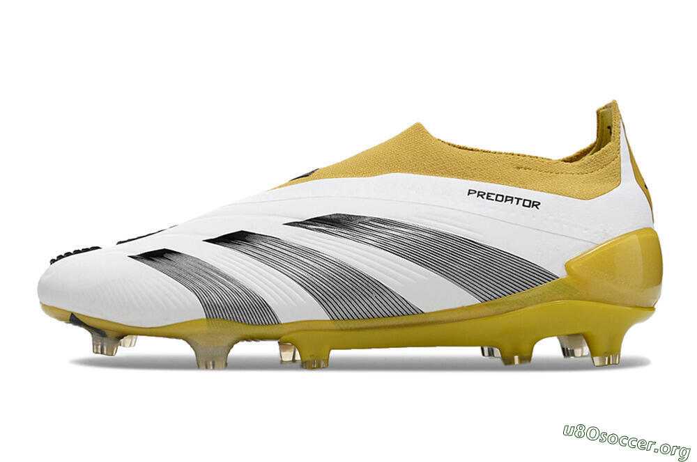 Adidas Predator Accuracy+ FG Football Boots - White/Black/Yellow 3