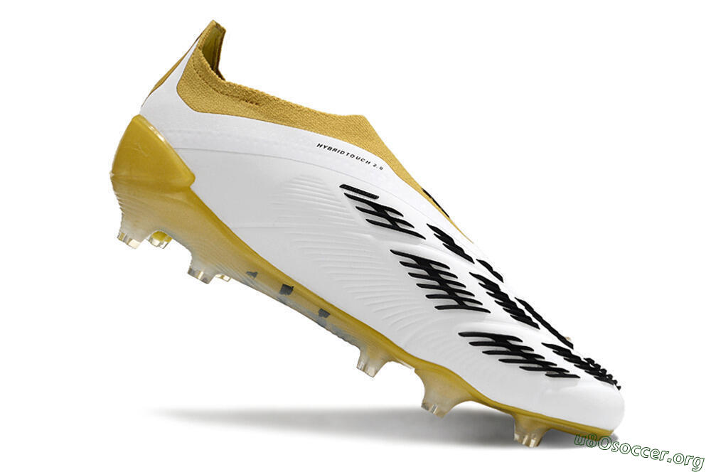 Adidas Predator Accuracy+ FG Football Boots - White/Black/Yellow 4
