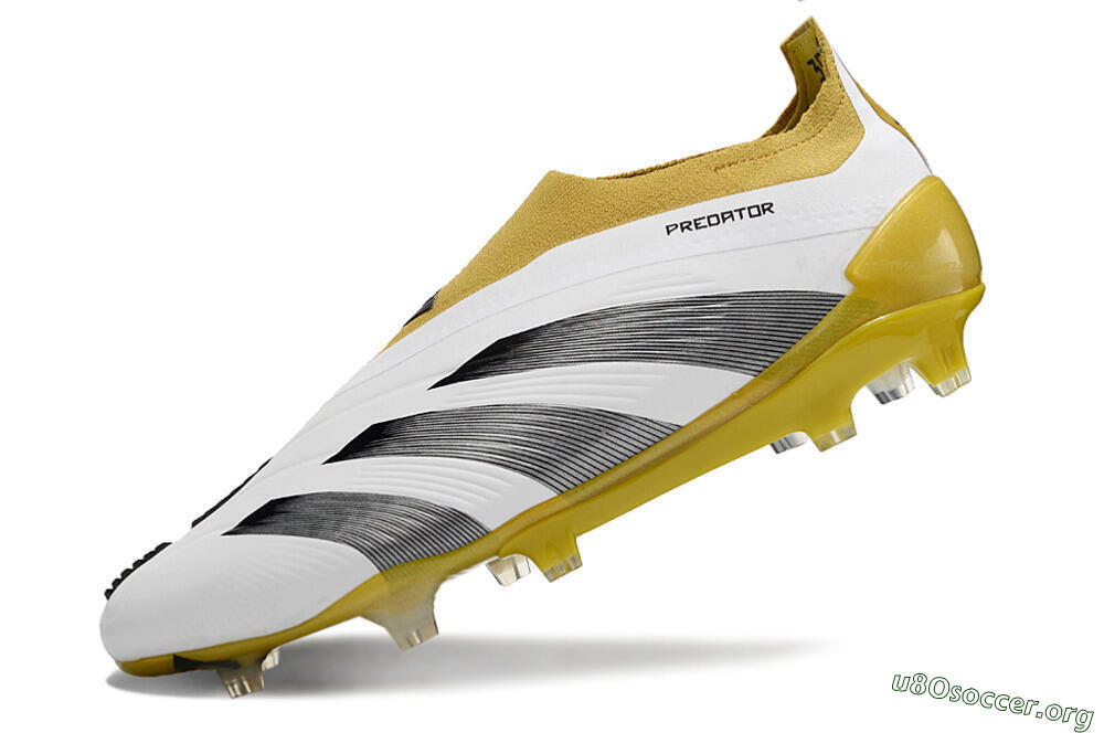 Adidas Predator Accuracy+ FG Football Boots - White/Black/Yellow 5