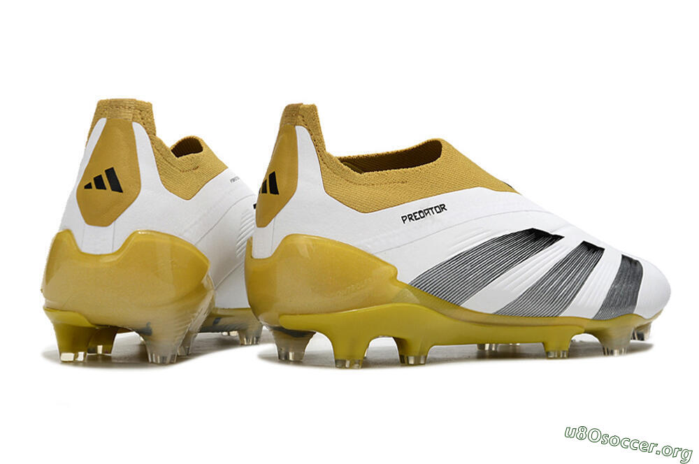 Adidas Predator Accuracy+ FG Football Boots - White/Black/Yellow 6