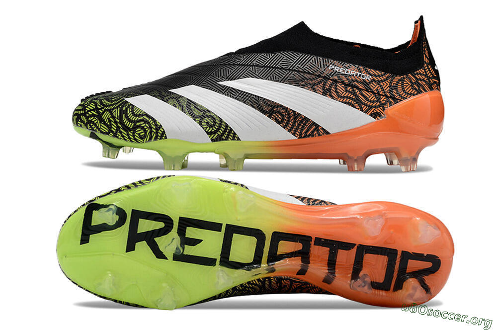 Adidas Predator Accuracy+ FG Football Boots - Black/White/Orange 1