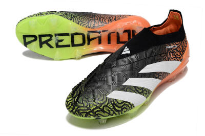 Adidas Predator Accuracy+ FG Football Boots - Black/White/Orange