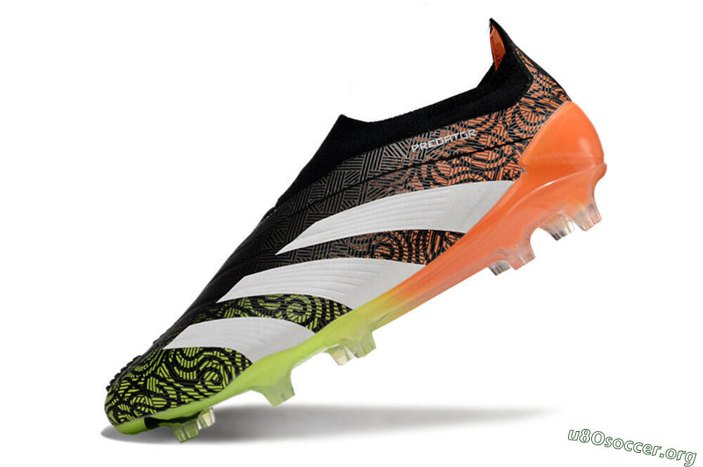 Adidas Predator Accuracy+ FG Football Boots - Black/White/Orange 5