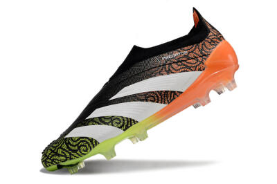 Adidas Predator Accuracy+ FG Football Boots - Black/White/Orange