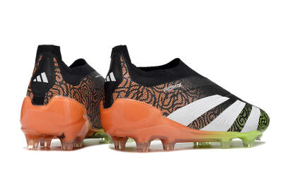 Adidas Predator Accuracy+ FG Football Boots - Black/White/Orange