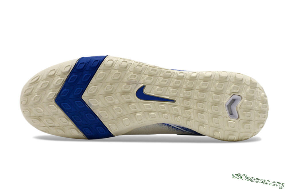 Nike Air Zoom Mercurial Vapor 16 Elite TF Football Shoes - Beige/Blue 6