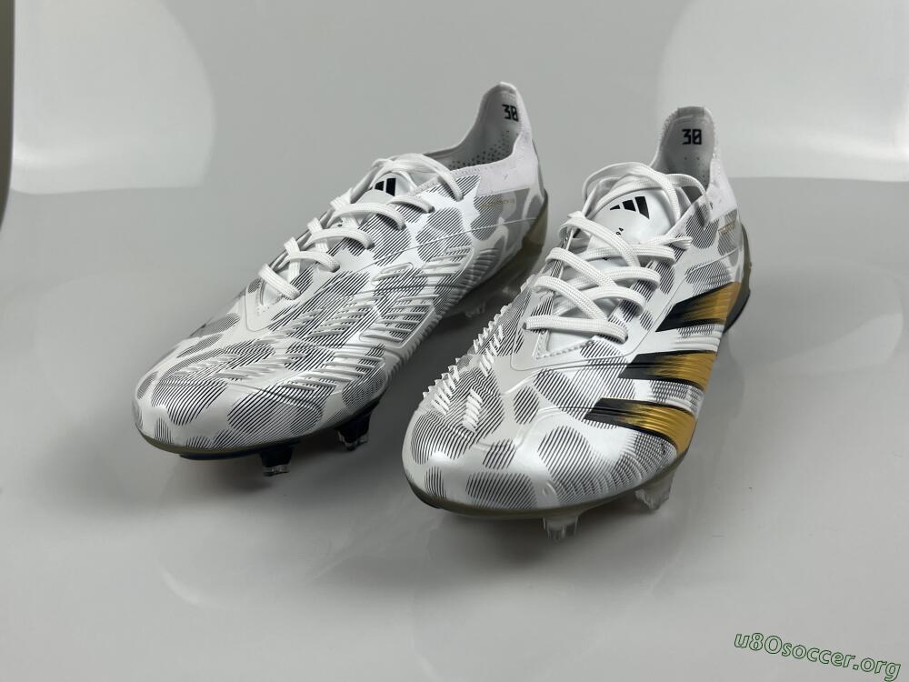 Adidas Predator Elite FG Football Boots - White/Grey/Gold 7