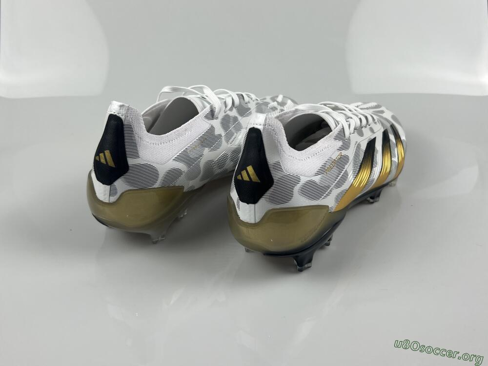 Adidas Predator Elite FG Football Boots - White/Grey/Gold 9