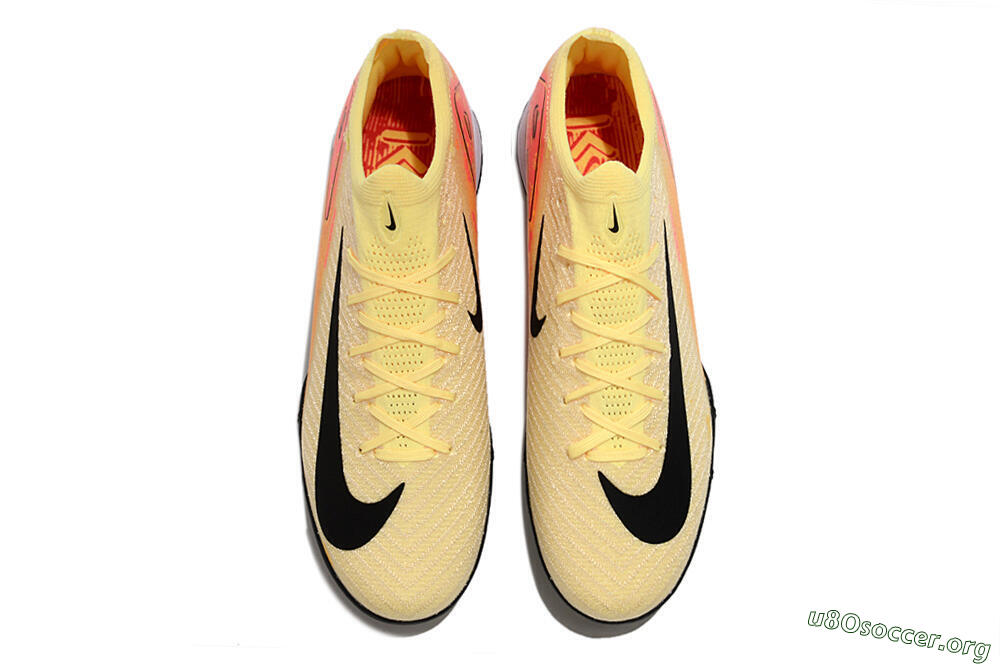 Nike Air Zoom Mercurial Vapor 16 Elite TF Football Shoes - Yellow/Black/Orange 4