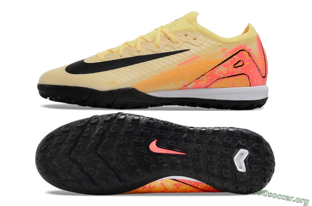 Nike Air Zoom Mercurial Vapor 16 Elite TF Football Shoes - Yellow/Black/Orange 1