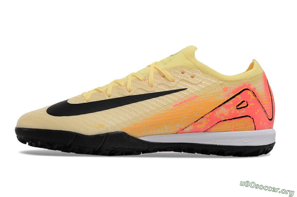 Nike Air Zoom Mercurial Vapor 16 Elite TF Football Shoes - Yellow/Black/Orange 3