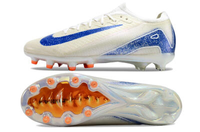 Nike Air Zoom Mercurial Vapor 16 Elite AG Football Boots - Beige/Blue