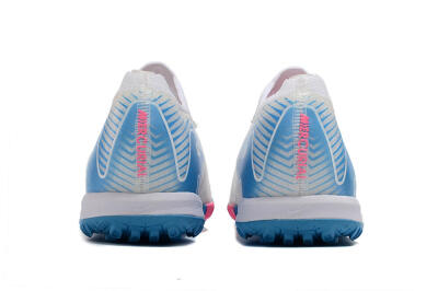 Nike Air Zoom Mercurial Vapor 16 Elite TF Football Shoes - White/Pink/Blue