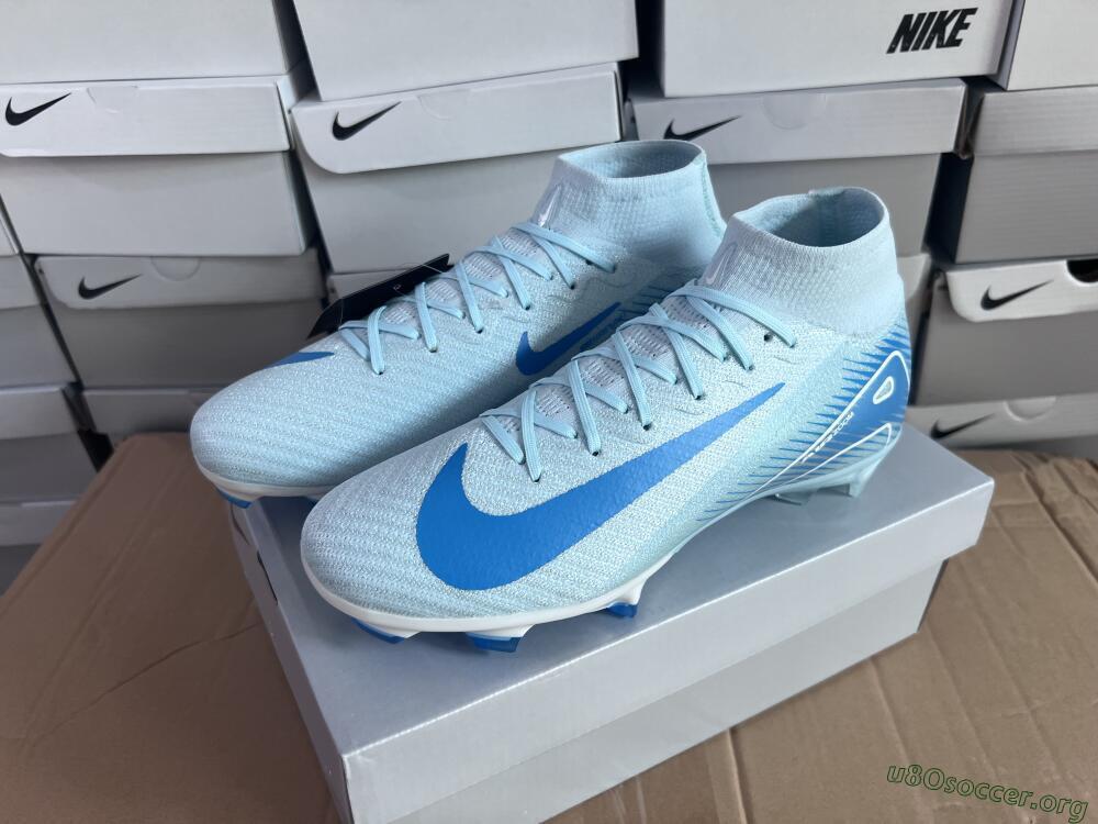 Nike Air Zoom Mercurial Superfly 10 Elite FG Football Boots - Jade/White/Blue
