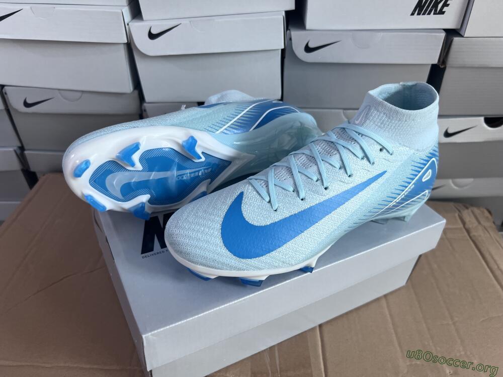 Nike Air Zoom Mercurial Superfly 10 Elite FG Football Boots - Jade/White/Blue