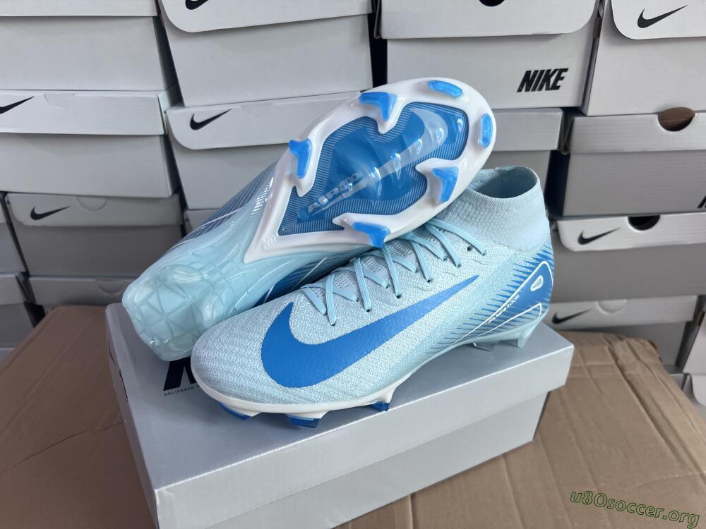 Nike Air Zoom Mercurial Superfly 10 Elite FG Football Boots - Jade/White/Blue