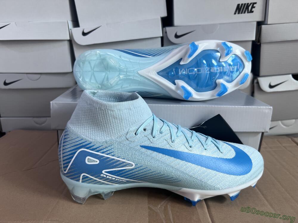 Nike Air Zoom Mercurial Superfly 10 Elite FG Football Boots - Jade/White/Blue