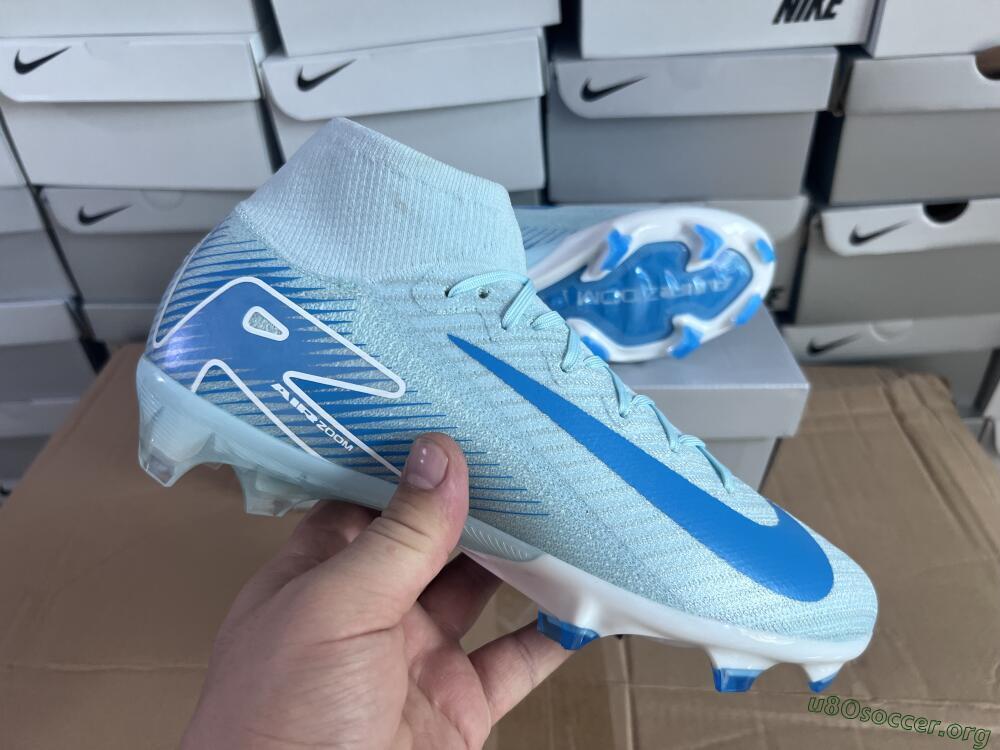 Nike Air Zoom Mercurial Superfly 10 Elite FG Football Boots - Jade/White/Blue