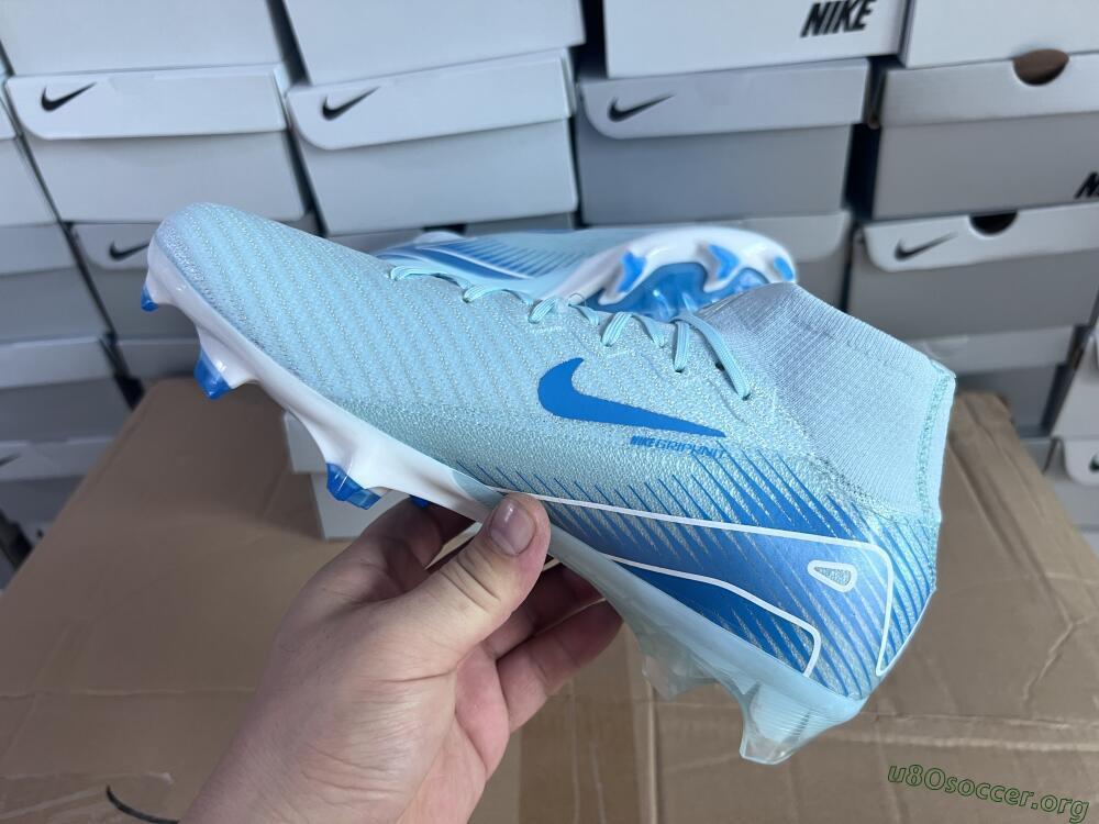 Nike Air Zoom Mercurial Superfly 10 Elite FG Football Boots - Jade/White/Blue