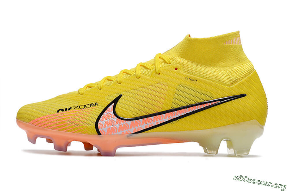 Nike Air Zoom Mercurial Superfly 9 Elite FG Football Boots - Yellow/Pink 3