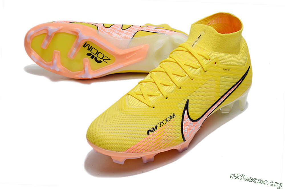 Nike Air Zoom Mercurial Superfly 9 Elite FG Football Boots - Yellow/Pink 0