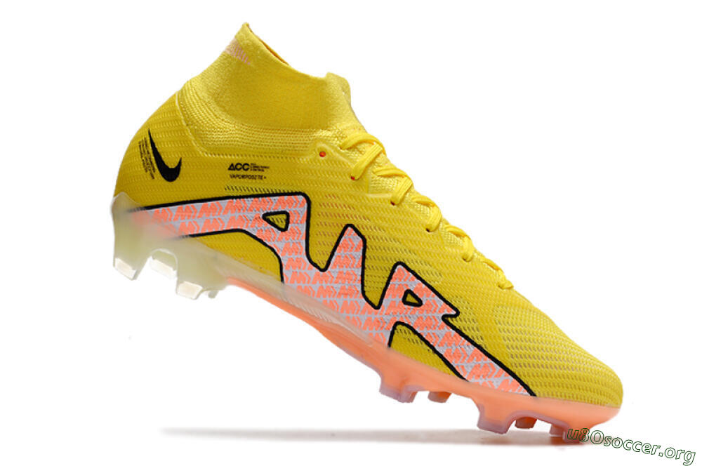 Nike Air Zoom Mercurial Superfly 9 Elite FG Football Boots - Yellow/Pink 4
