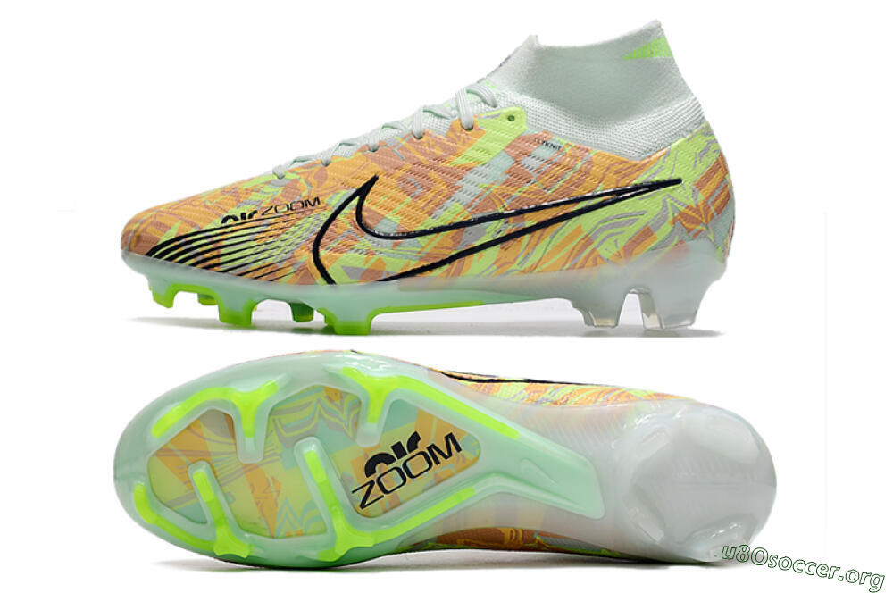 Nike Air Zoom Mercurial Superfly 9 Elite FG Football Boots - Blue/Green 1
