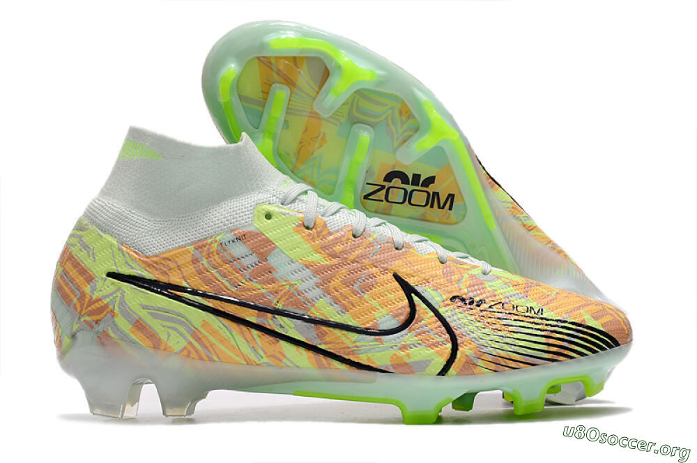 Nike Air Zoom Mercurial Superfly 9 Elite FG Football Boots - Blue/Green 2