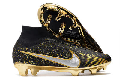 Nike Air Zoom Mercurial Superfly 9 Elite FG Football Boots - Black/Gold