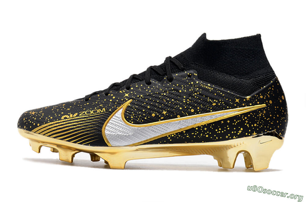 Nike Air Zoom Mercurial Superfly 9 Elite FG Football Boots - Black/Gold 3