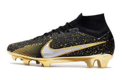 Nike Air Zoom Mercurial Superfly 9 Elite FG Football Boots - Black/Gold
