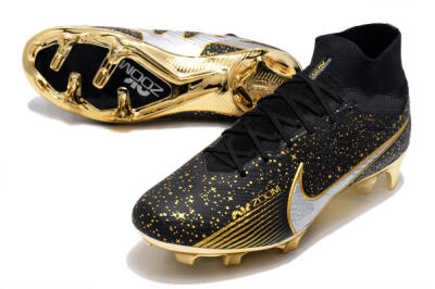 Nike Air Zoom Mercurial Superfly 9 Elite FG Football Boots - Black/Gold