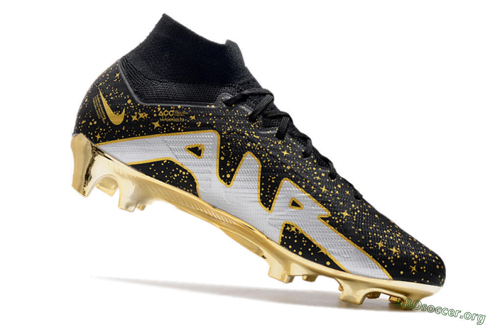 Nike Air Zoom Mercurial Superfly 9 Elite FG Football Boots - Black/Gold 4