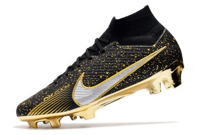 Nike Air Zoom Mercurial Superfly 9 Elite FG Football Boots - Black/Gold