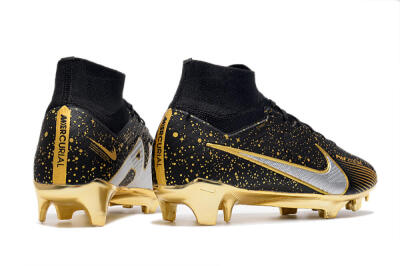 Nike Air Zoom Mercurial Superfly 9 Elite FG Football Boots - Black/Gold