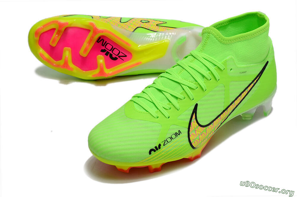 Nike Air Zoom Mercurial Superfly 9 Elite FG Football Boots - Green/Yellow/Black 0