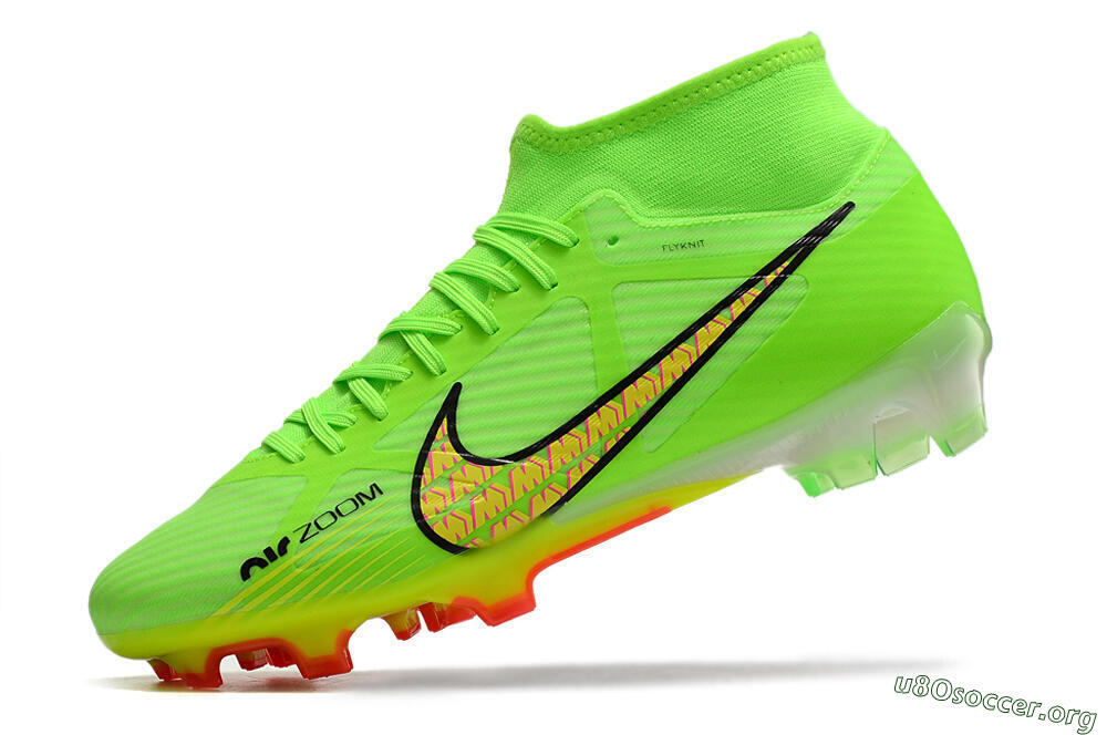Nike Air Zoom Mercurial Superfly 9 Elite FG Football Boots - Green/Yellow/Black 5