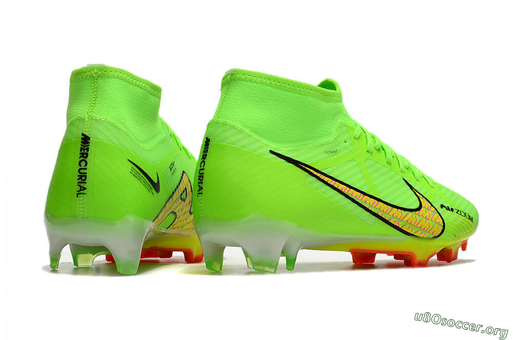 Nike Air Zoom Mercurial Superfly 9 Elite FG Football Boots - Green/Yellow/Black 6