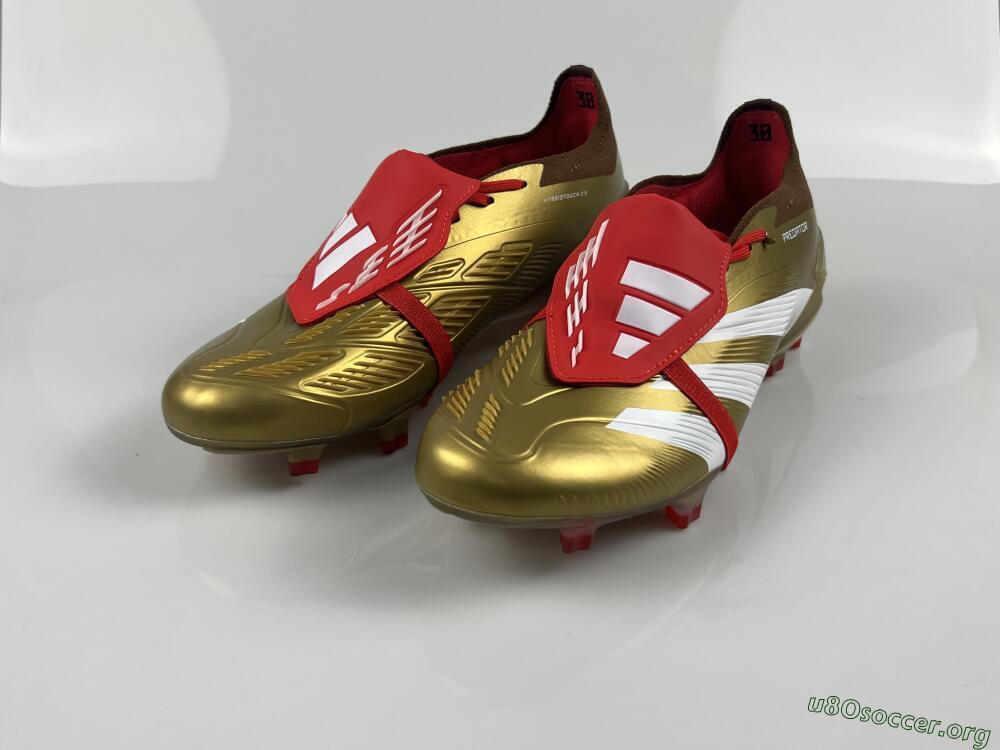 Adidas Predator Elite Foldover Tongue FG Football Boots - Gold/White/Red