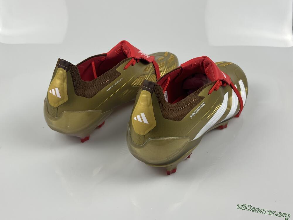 Adidas Predator Elite Foldover Tongue FG Football Boots - Gold/White/Red